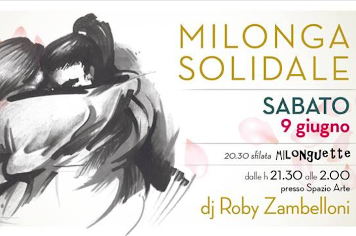 Milonga Solidale Oltretango 9 giugno